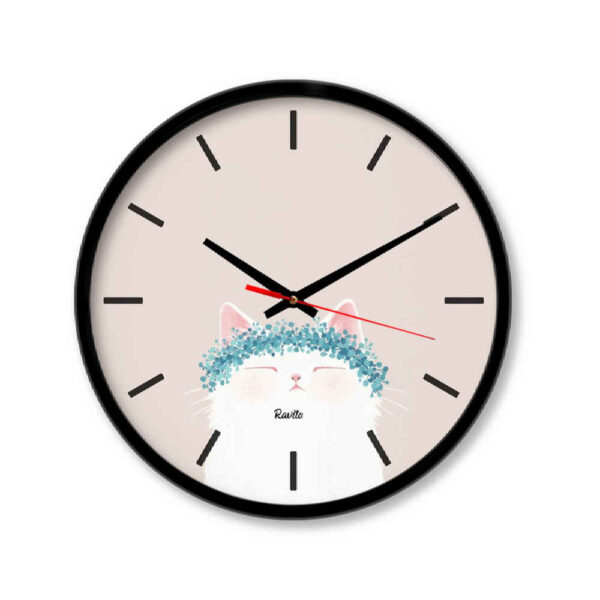 幻想现代印花桌面时钟 款式 可爱猫咪