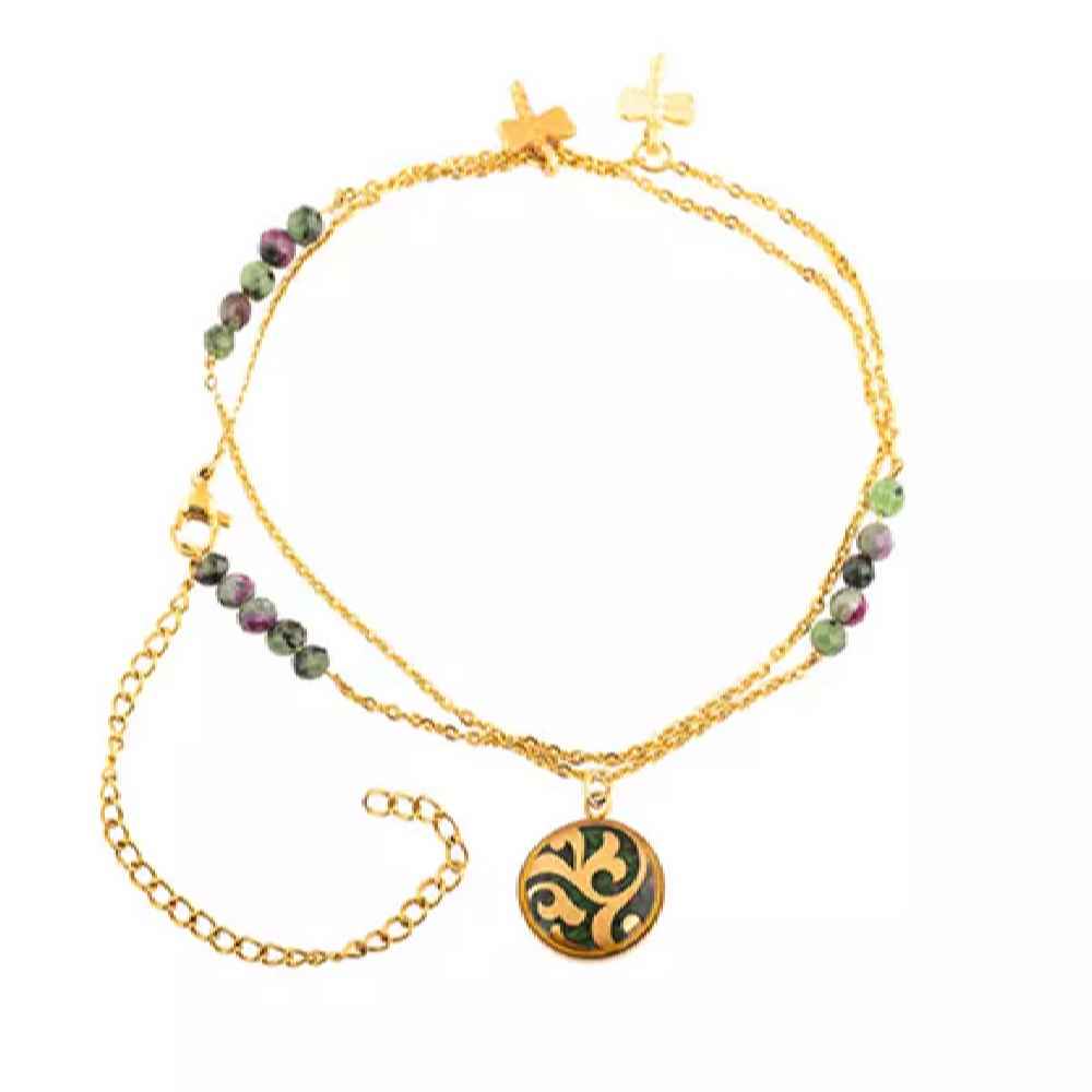 Main image of 金色 Papital 款脚踝手链