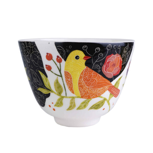 波斯手工装饰陶瓷碗 – Parandeh 款