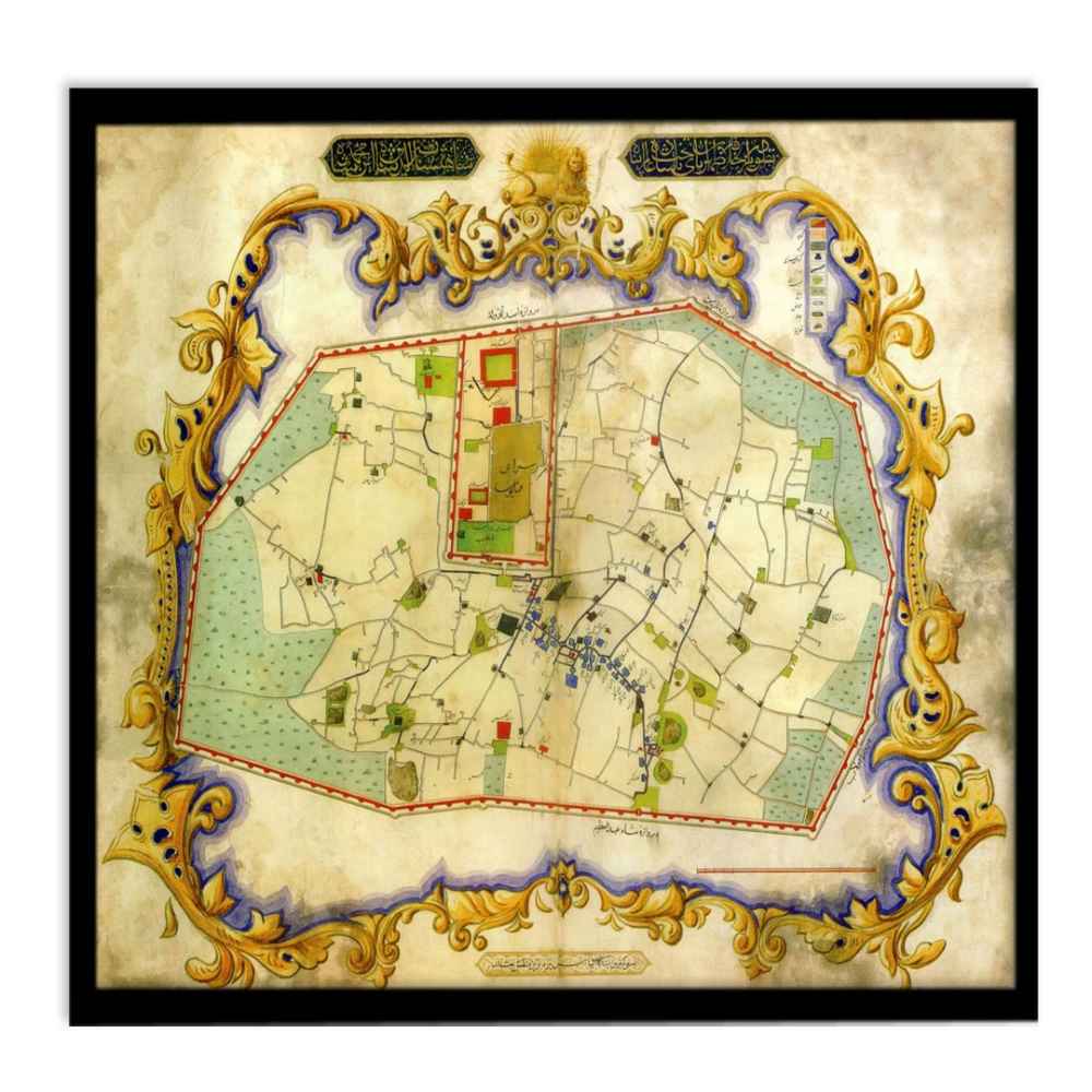 Main image of 波斯PVC画框印刷 – “旧德黑兰”墙面艺术