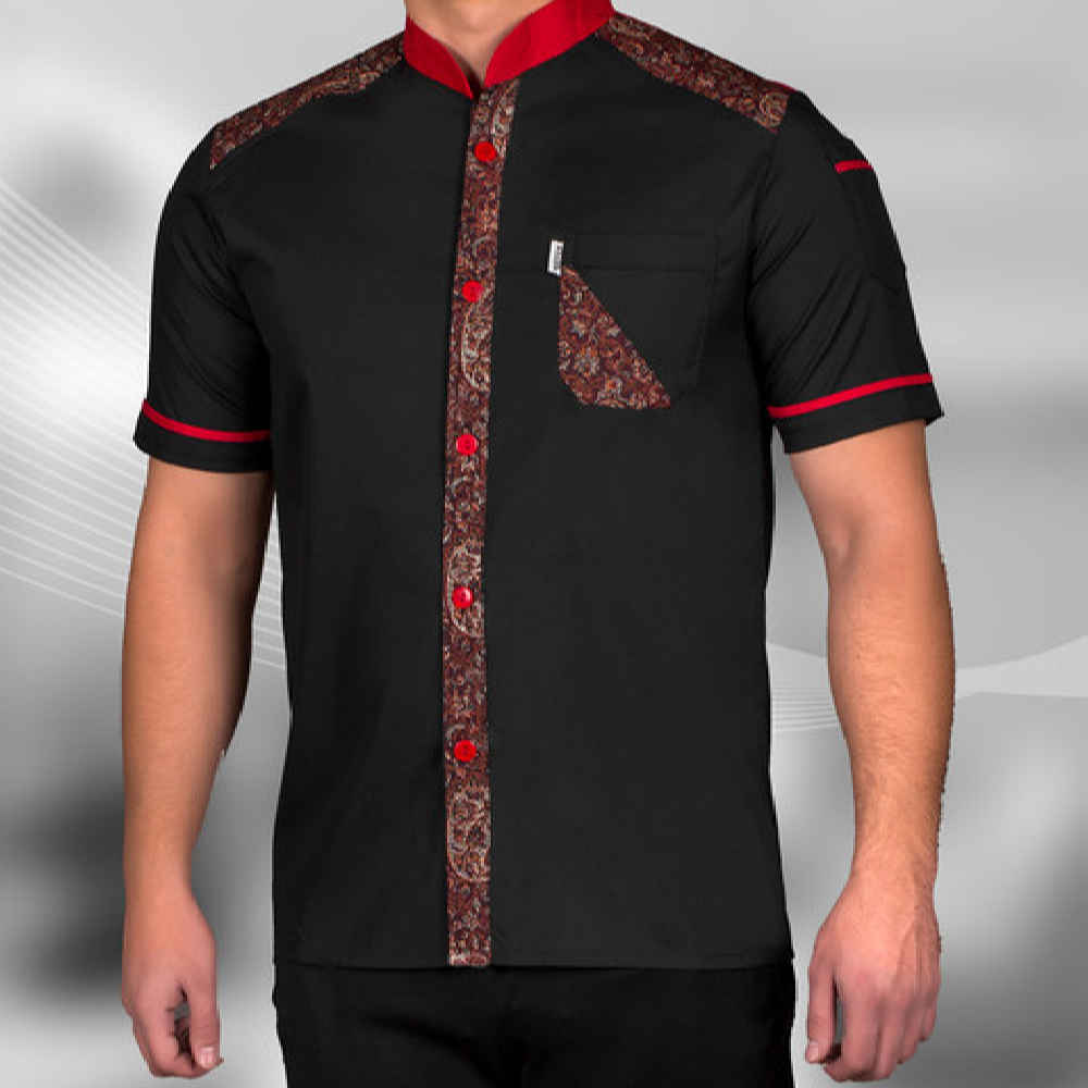 Main image of 男士短袖厨师外套 – 经典耐用