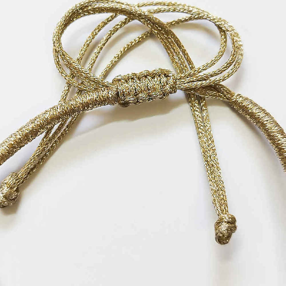 极简波斯绳银手链 – Sin 款