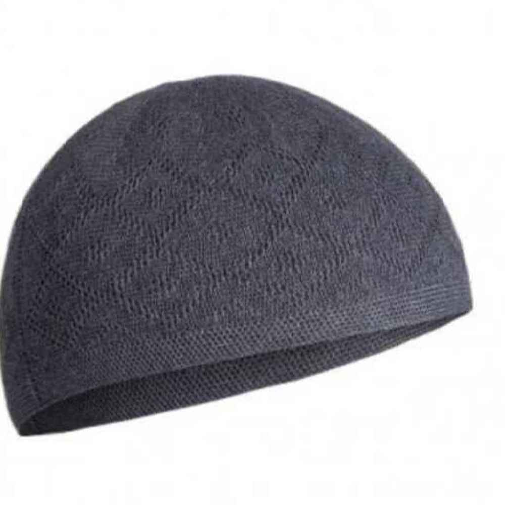 Main image of 灰色土耳其库菲帽 – 传统穆斯林头饰帽