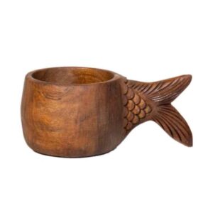 乡村木质杯 – 手工露营杯 Fish款