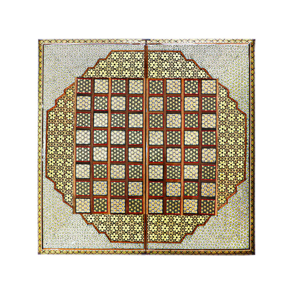 Main image of 波斯镶嵌木质象棋棋盘 – Saltanat 型