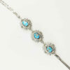 Thumbnail 2: 女士银手链 – 绿松石镶嵌 Baran 款
