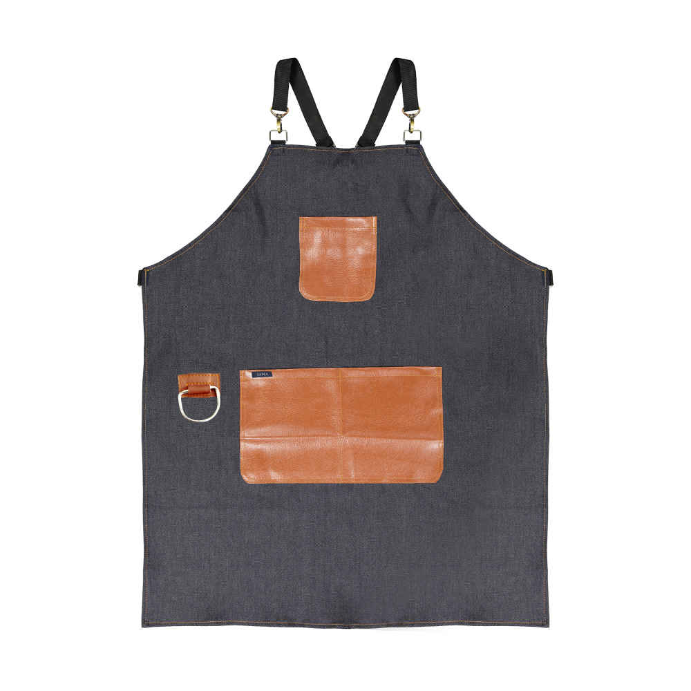 Main image of 皮革咖啡师围裙 模特 Jama – 时尚专业