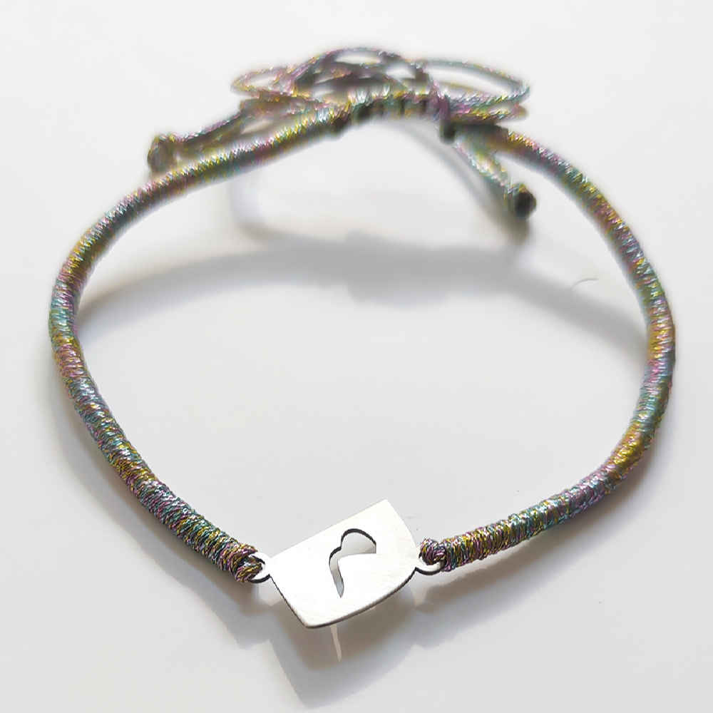 Main image of 极简波斯绳银手链 – Mim 设计