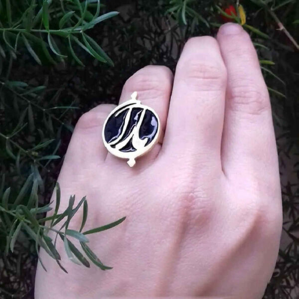 女款银戒指 – 波斯 Baran 书法款