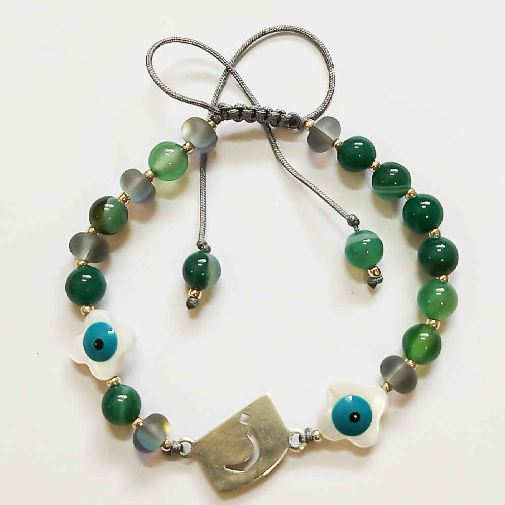 Main image of 女士波斯银串珠手链 – Z 款