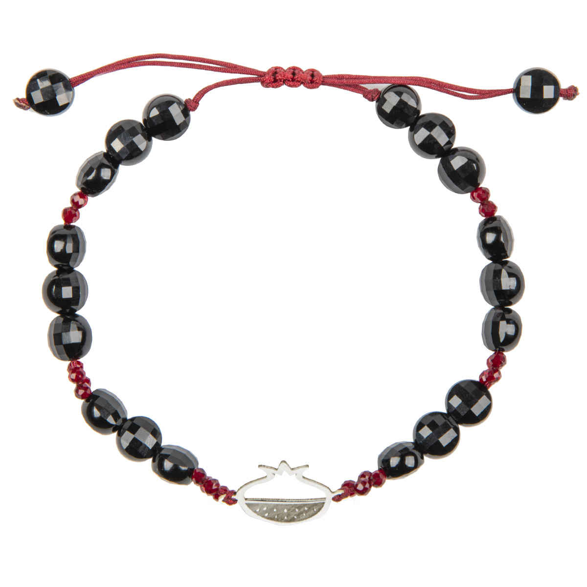 女士波斯银串珠手链 – Anardoon 款