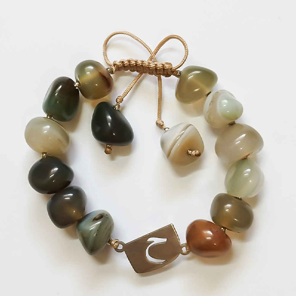 Main image of 女士波斯银串珠手链 – Heh 款