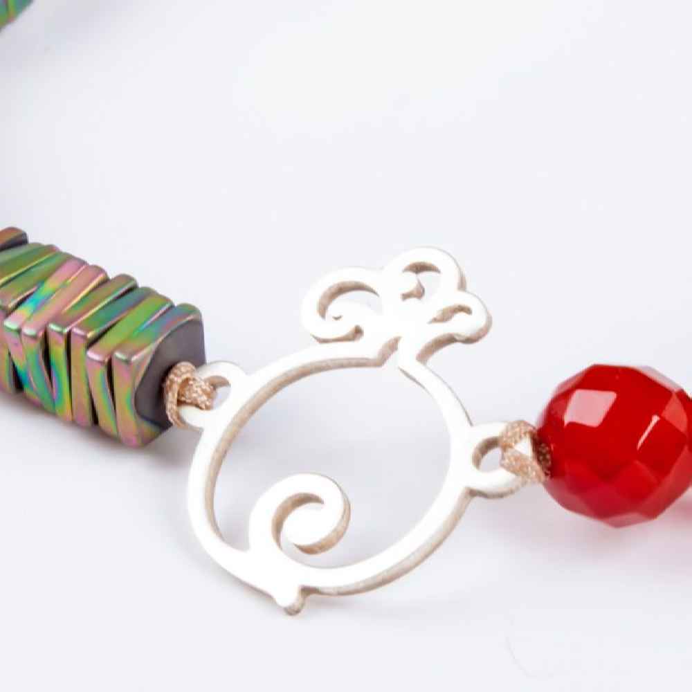 女士波斯银串珠手链 – Pomegranate 款