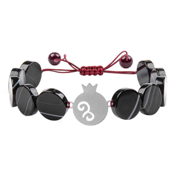 女士波斯银串珠手链 – Shabe Yalda 款