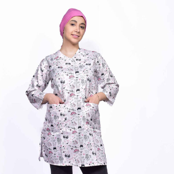 女式兽医工作服上衣 – 耐用时尚