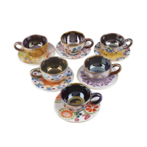 波斯茶杯套装（含茶托）– Farjad陶瓷设计