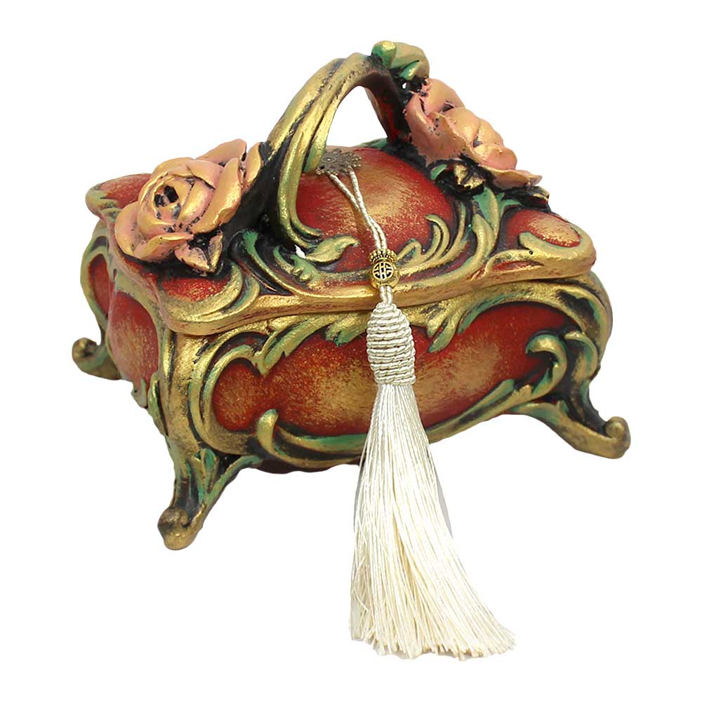 Main image of 手工聚酯纤维首饰盒 – 复古风格