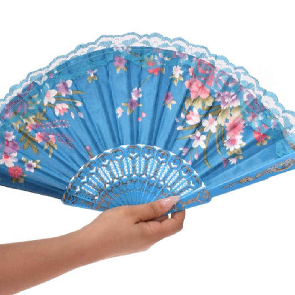 折叠花卉手扇 – 日常清凉便携款