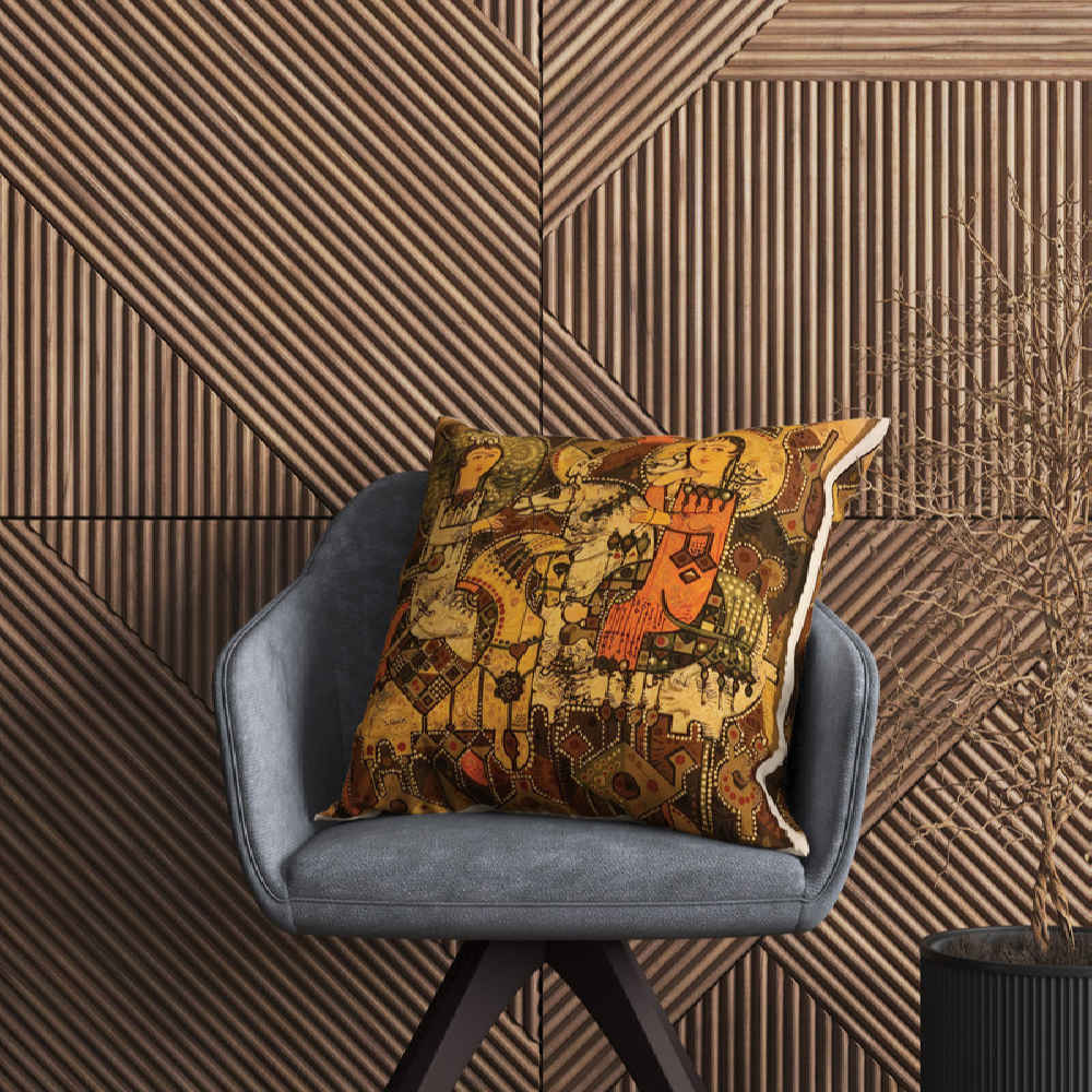 惊艳靠垫套 – 波斯古典印花设计