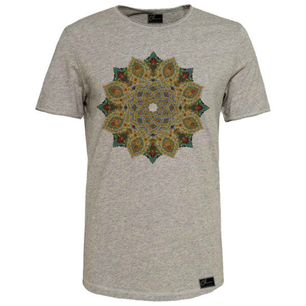 灰色棉质短袖T恤 模特 Sahel – 时尚舒适