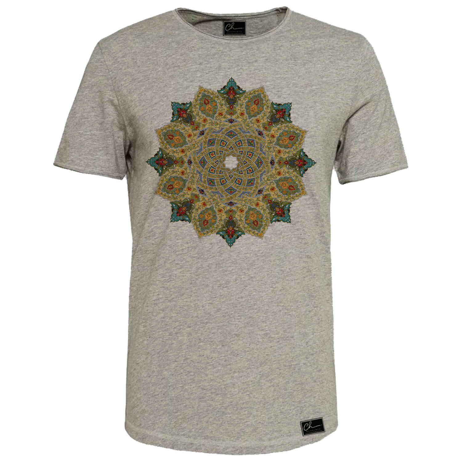 Main image of 灰色棉质短袖T恤 模特 Sahel – 时尚舒适