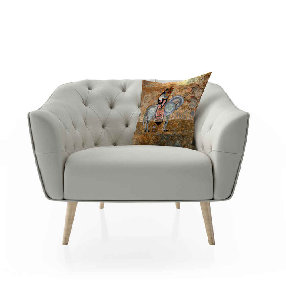 惊艳靠垫套 – 波斯“战士”印花设计