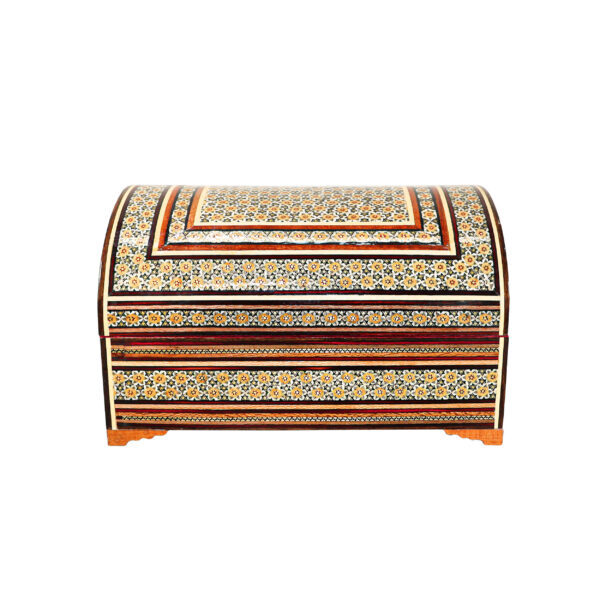 手工木质首饰盒 – 波斯哈塔姆 Sandough 图案