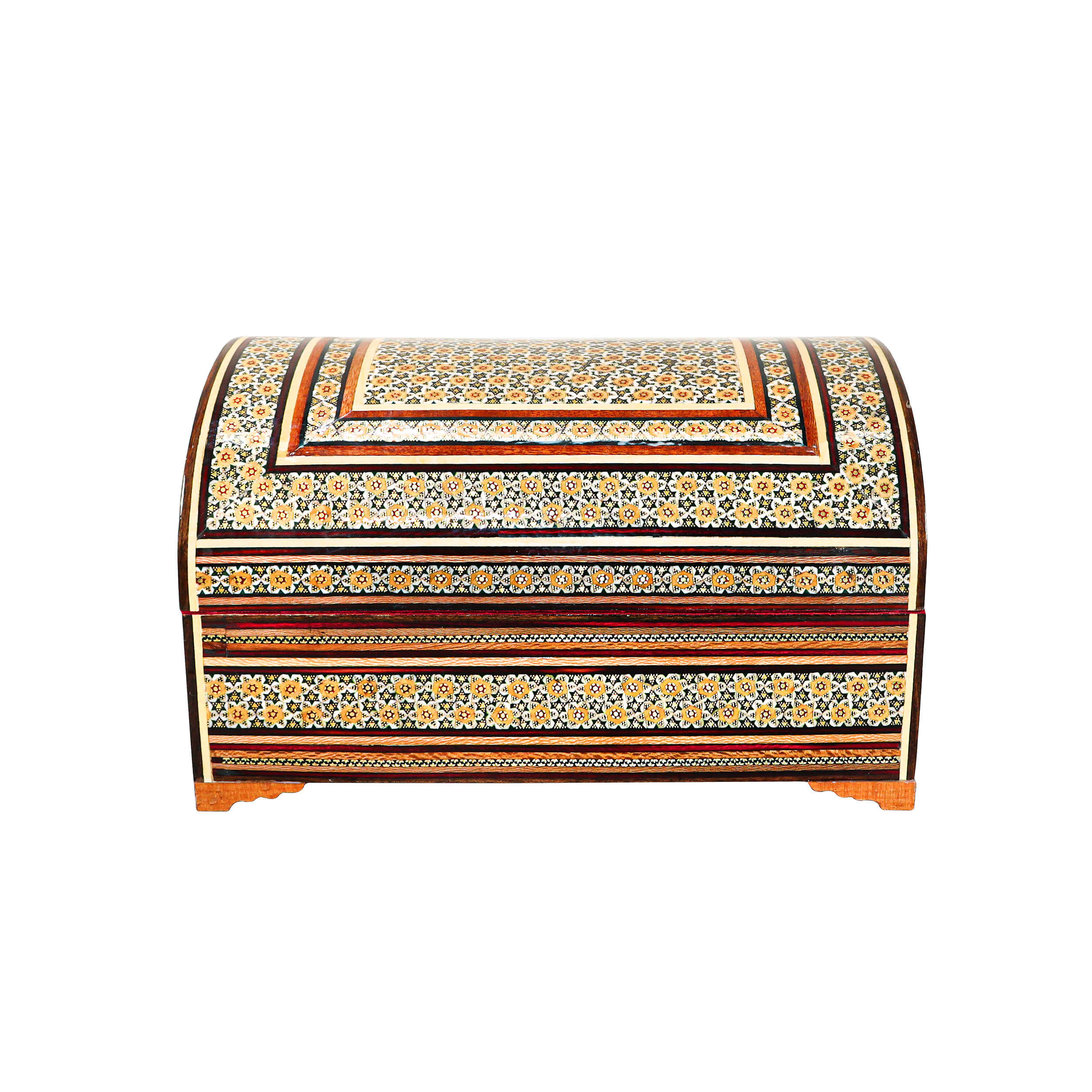 Main image of 手工木质首饰盒 – 波斯哈塔姆 Sandough 图案