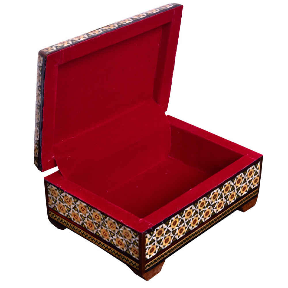 手工木质首饰盒 – 波斯哈塔姆 Feryal 图案