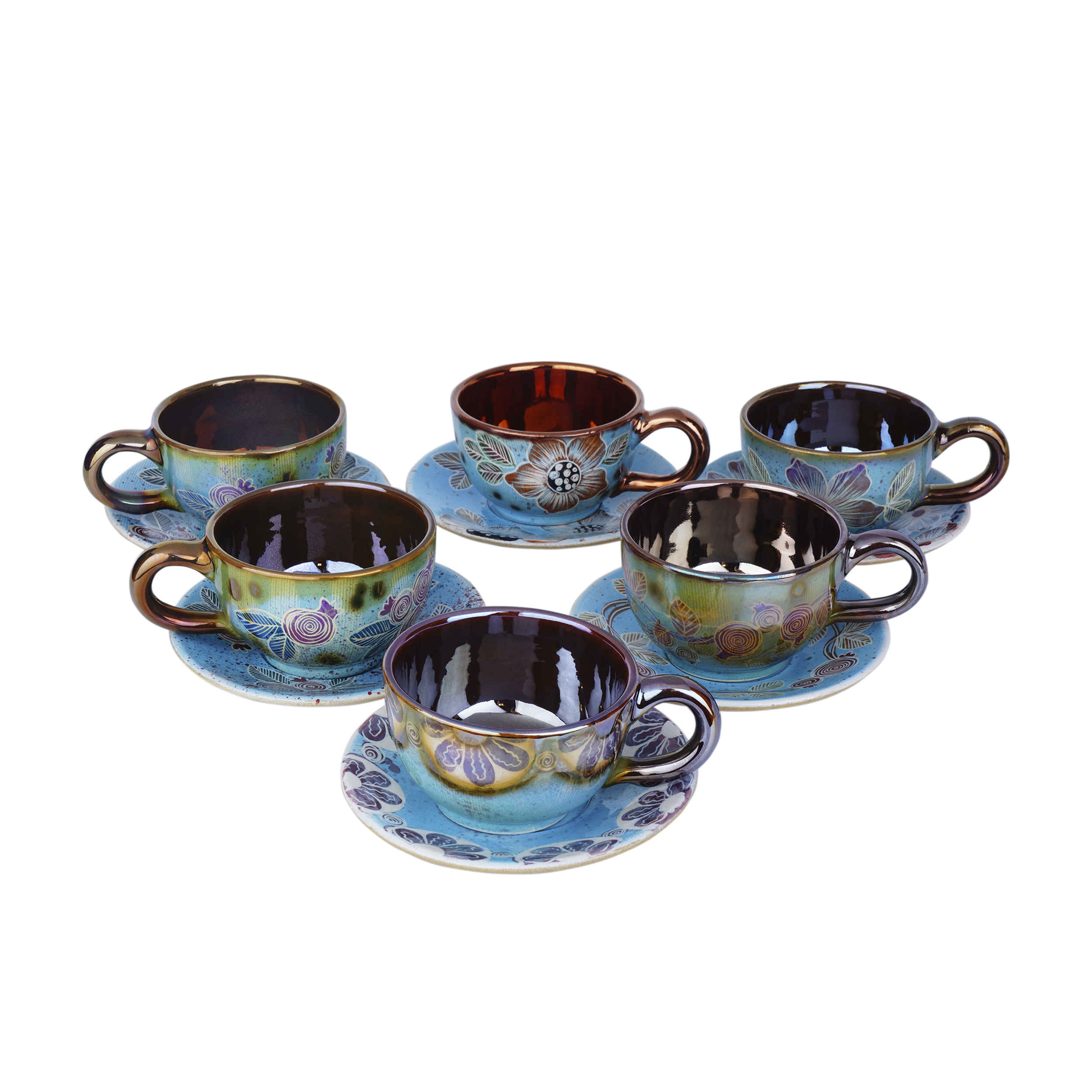 Main image of 波斯茶杯套装（含茶托）– Yasamin陶瓷设计