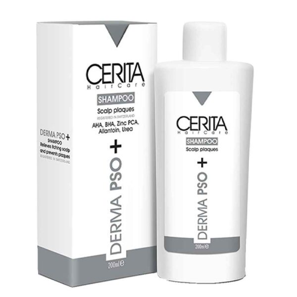 Cerita Derma PSO+ 头皮屑块护理洗发水 – 适合所有发质，缓解屑块及瘙痒（2 瓶装）