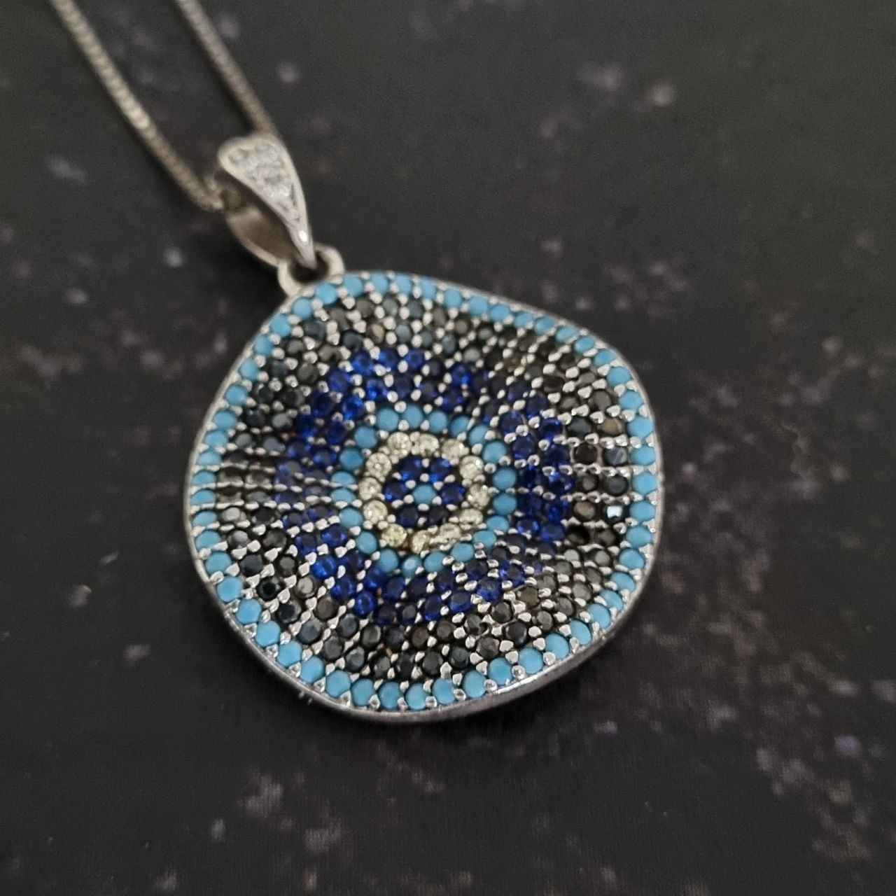 银项链 – 邪眼主题 Nahal 款