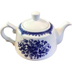 白色瓷质茶壶 – 花卉图案「Farimah 款」