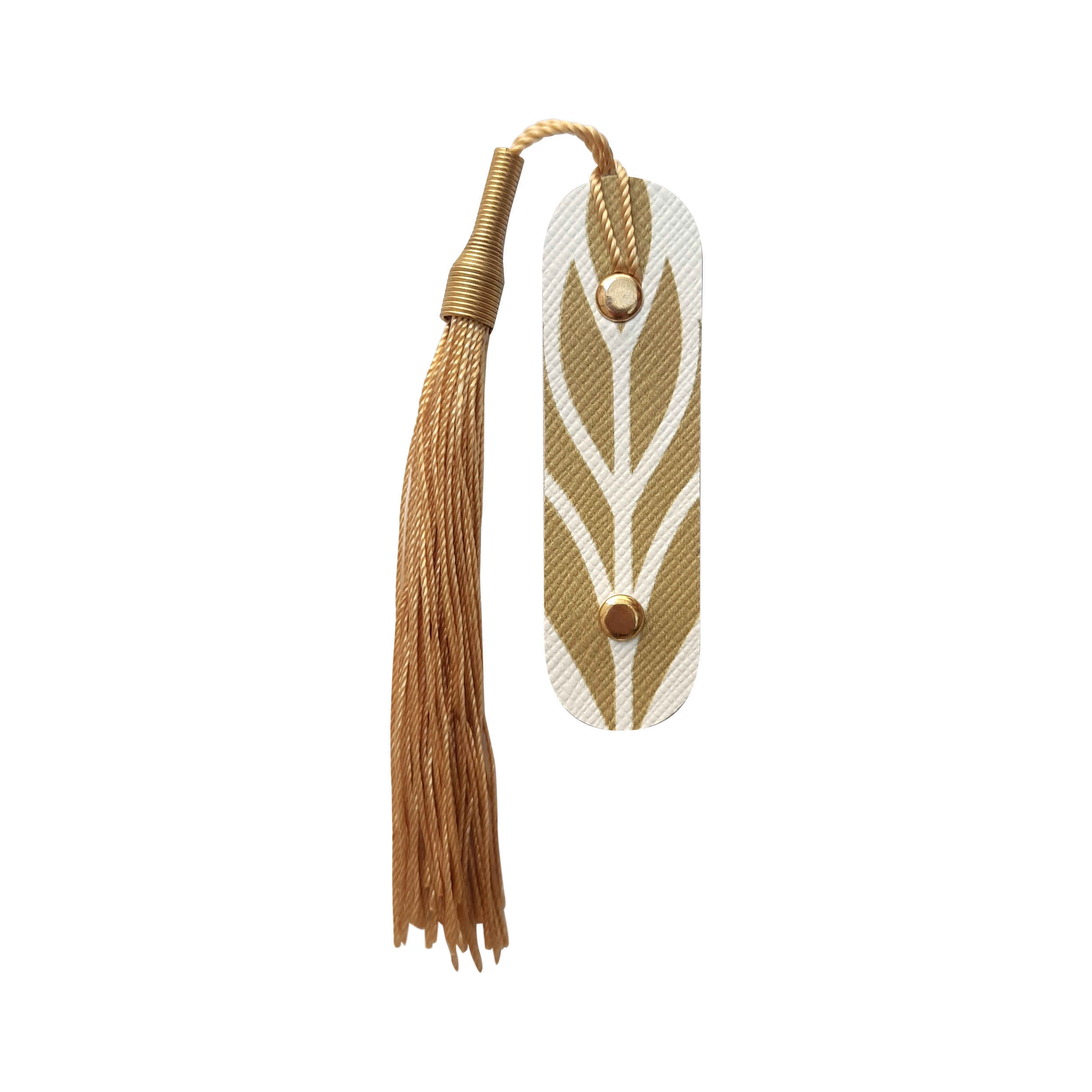 Main image of 金色皮革书签 树叶款