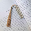 Thumbnail 2: 金色皮革书签 条纹款