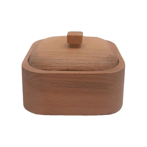 手工木制带盖糖罐 — 乡村风格 Liana