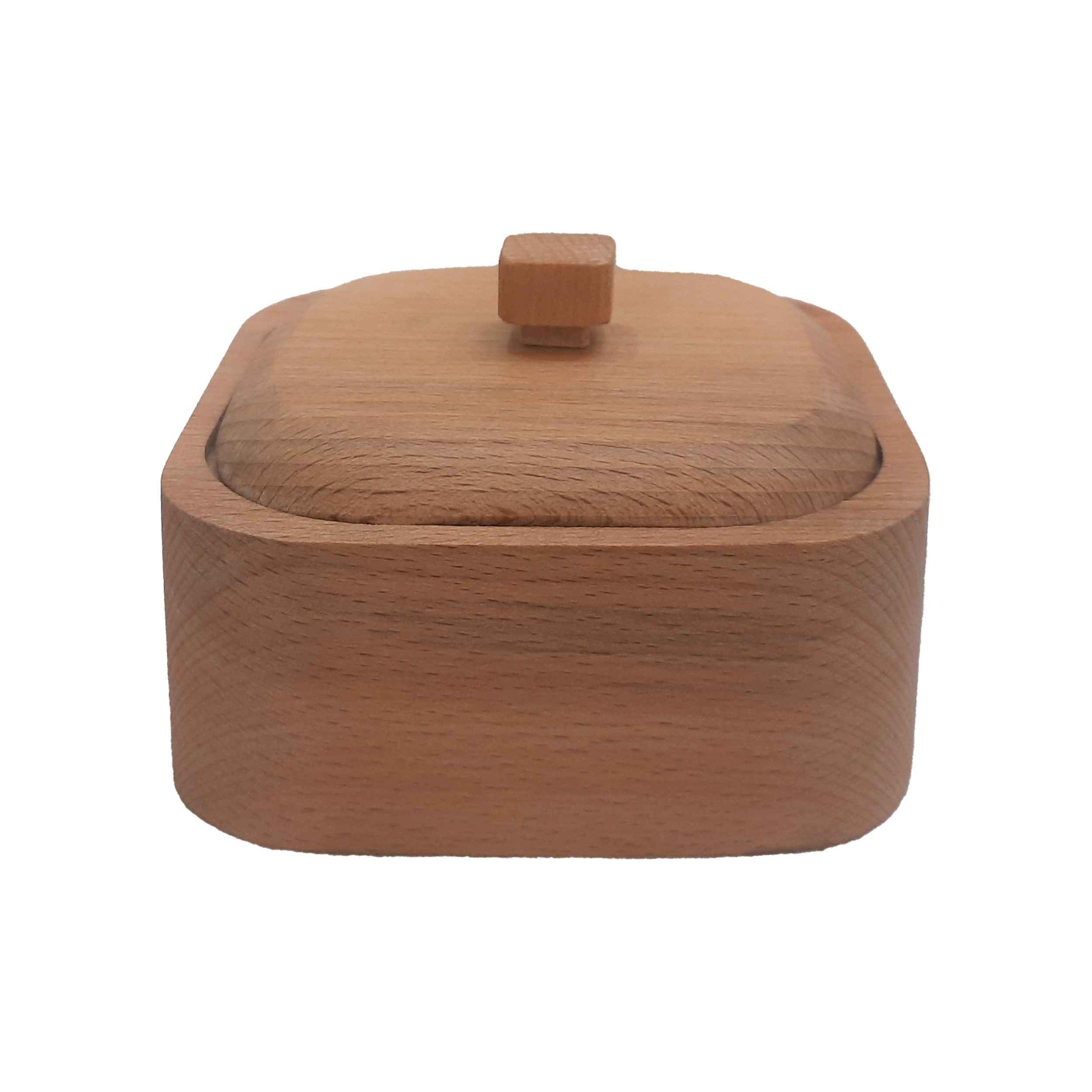 Main image of 手工木制带盖糖罐 — 乡村风格 Liana