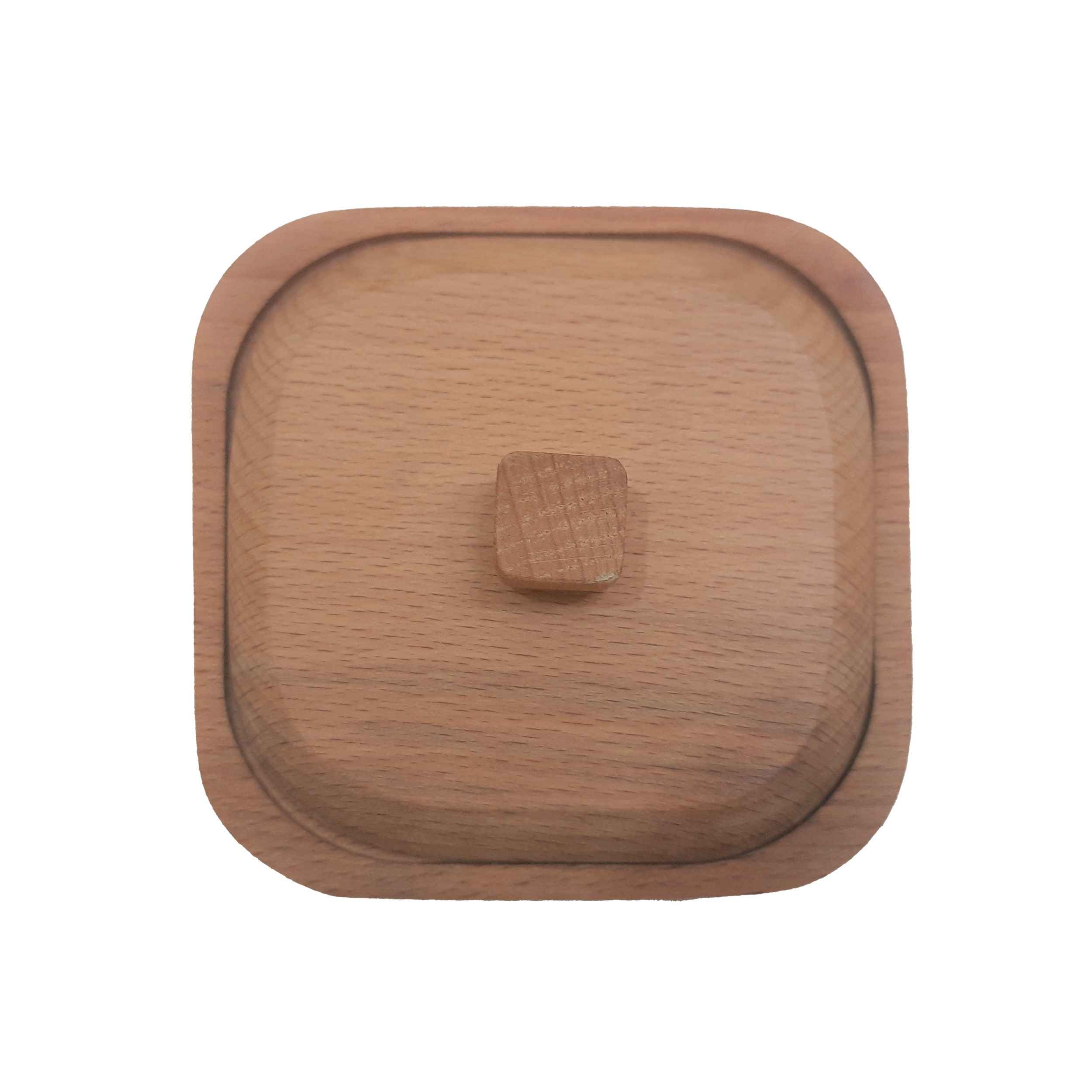 手工木制带盖糖罐 — 乡村风格 Liana