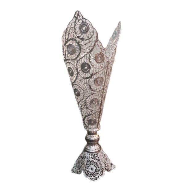 装饰波斯镂空银色涂层喇叭花瓶 Farnaz（法尔纳兹）