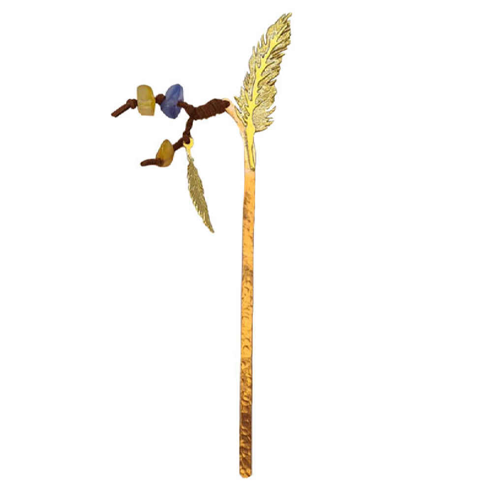 Main image of 手工黄铜书签 羽毛款