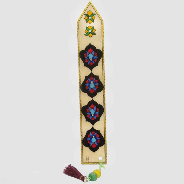 手工米色书签 紫丁香款