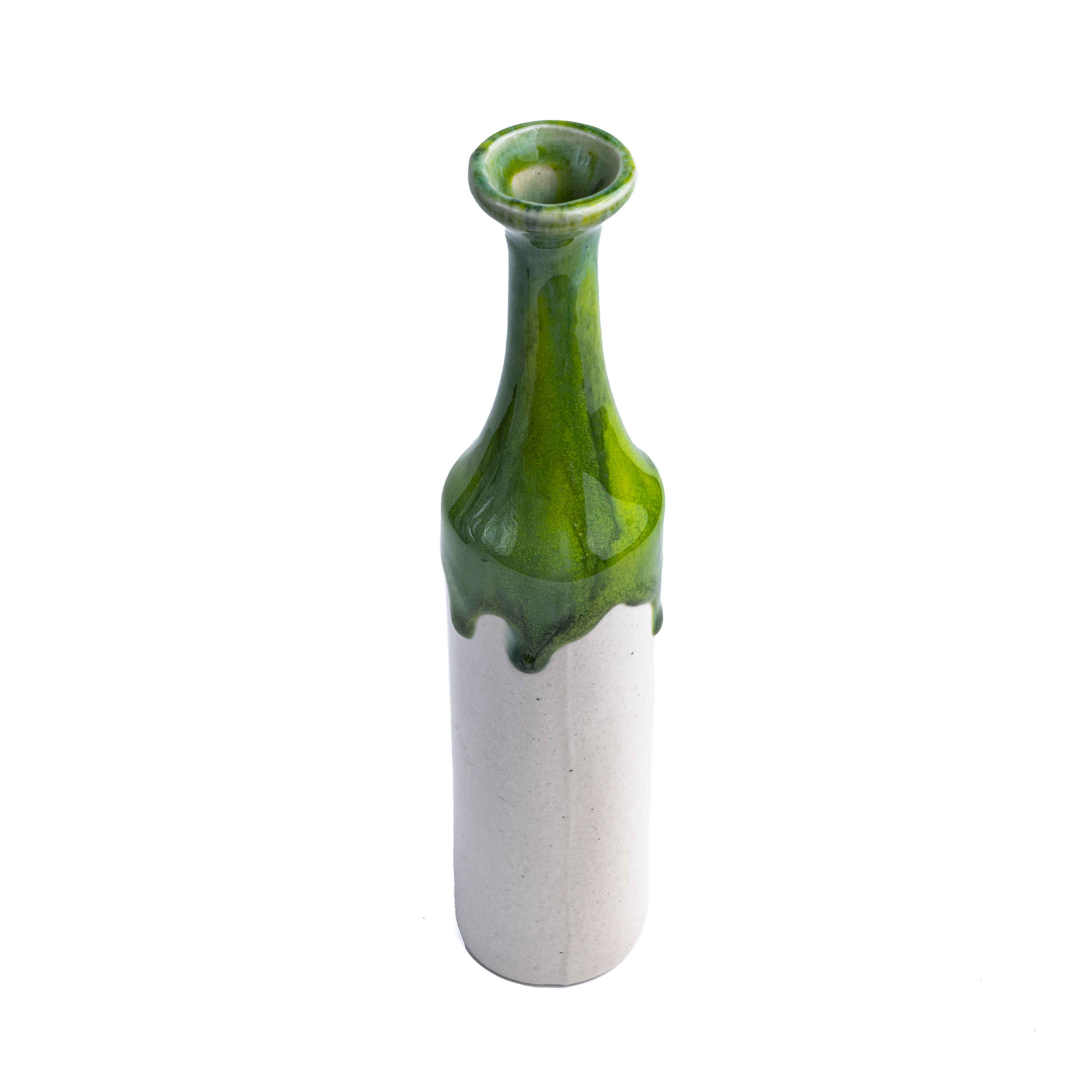 陶瓷单枝花瓶 – 手工制作 & 滴釉设计,美学礼品