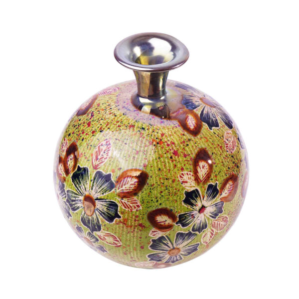 手工装饰陶瓷小花瓶 – 手绘花卉图案