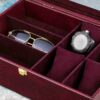 Thumbnail 4: 皮革手表盒 – 配太阳镜格与绒面内衬