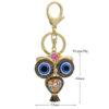 Thumbnail 3: 金属猫头鹰钥匙扣 – 邪眼设计