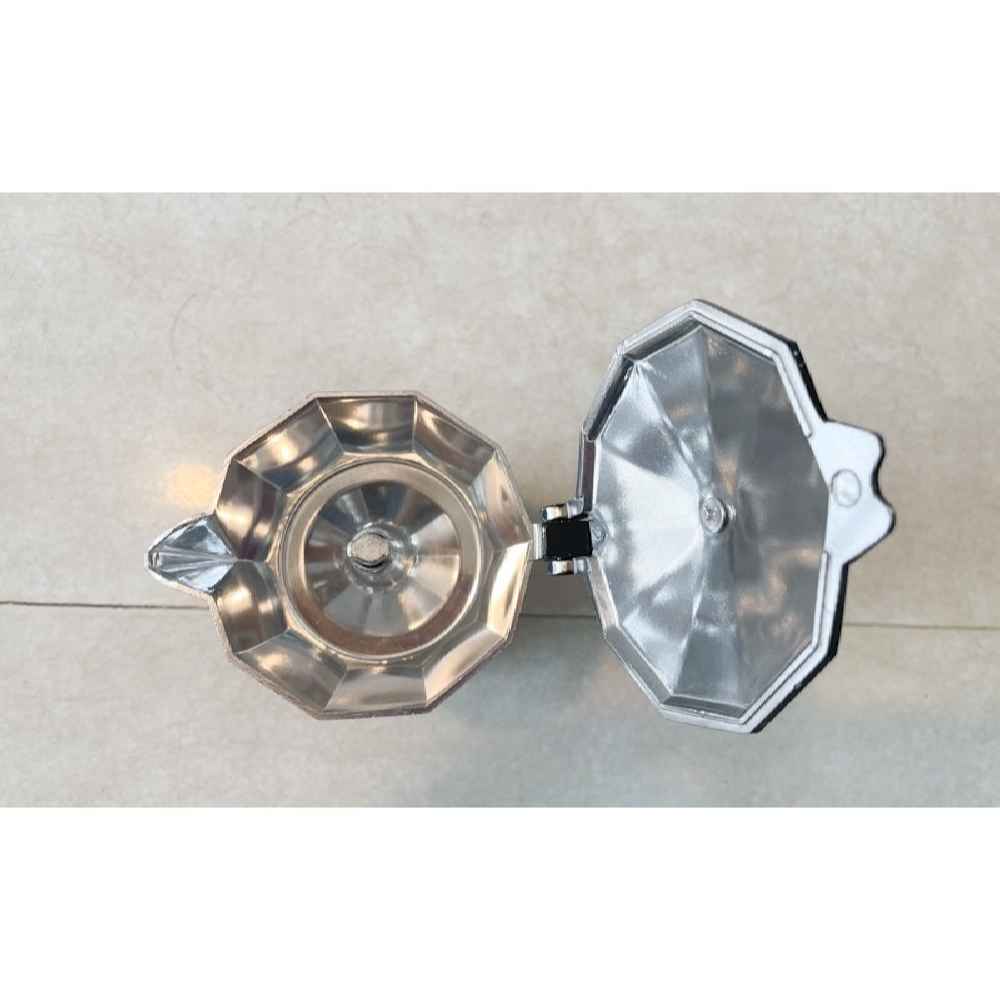 摩卡壶炉灶浓缩咖啡壶 – 经典意式咖啡壶3杯容量黑色款