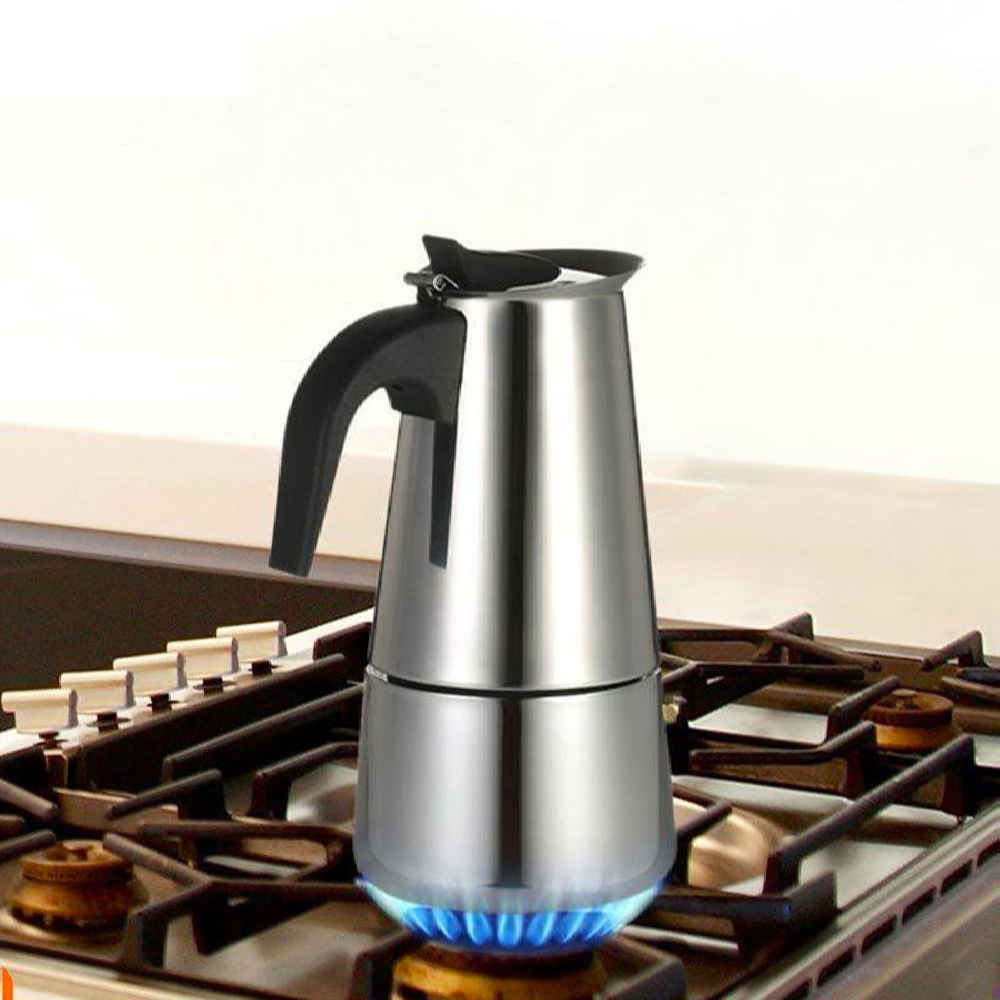 摩卡壶炉灶浓缩咖啡壶 – 经典意式咖啡壶4杯容量Unico Life款