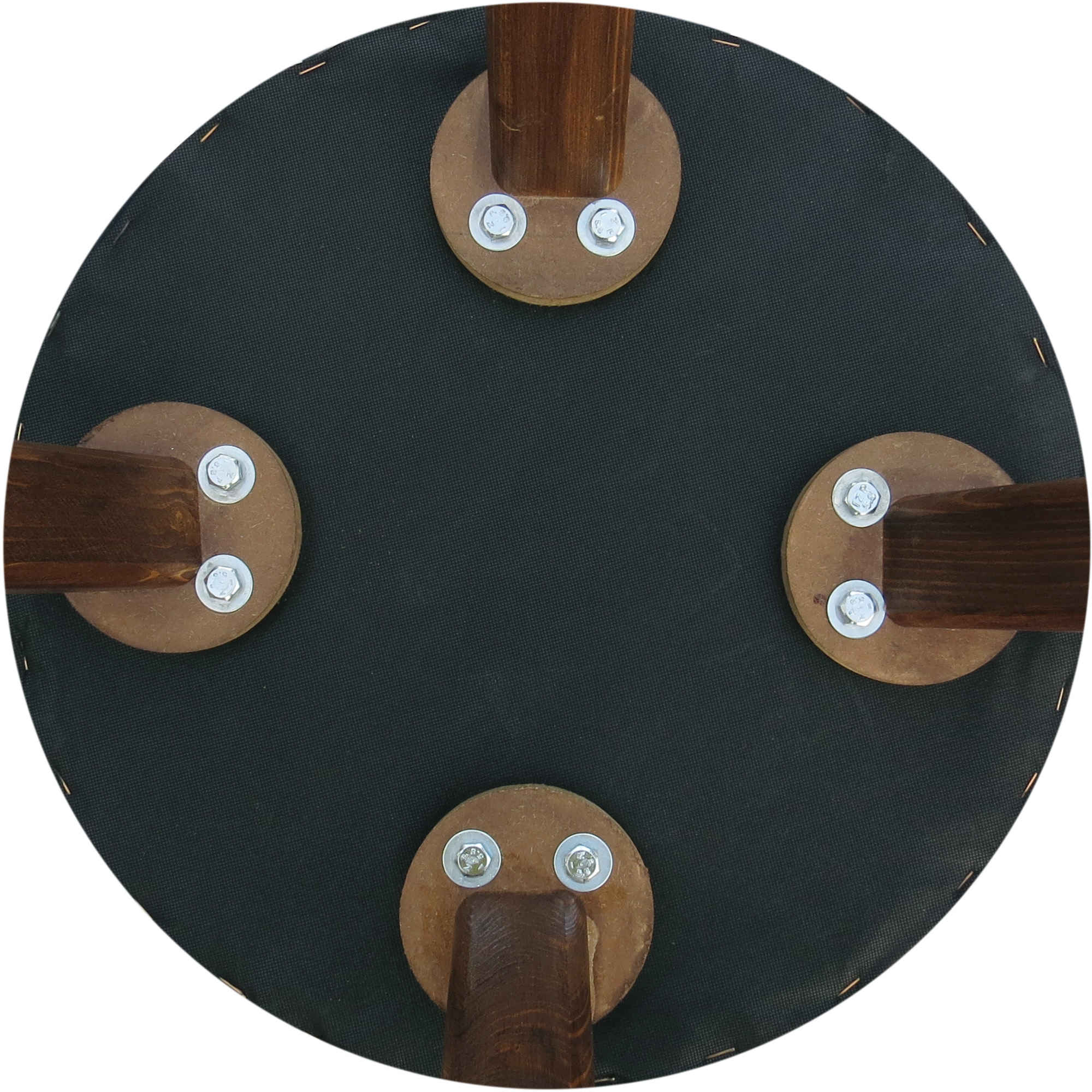 Burberry款天鹅绒圆凳,木质脚架