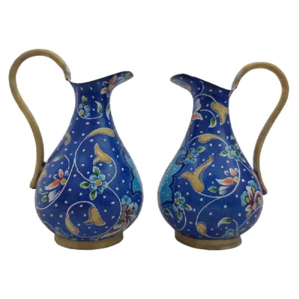 波斯米纳卡里珐琅手工装饰水壶 Yaser (2件)