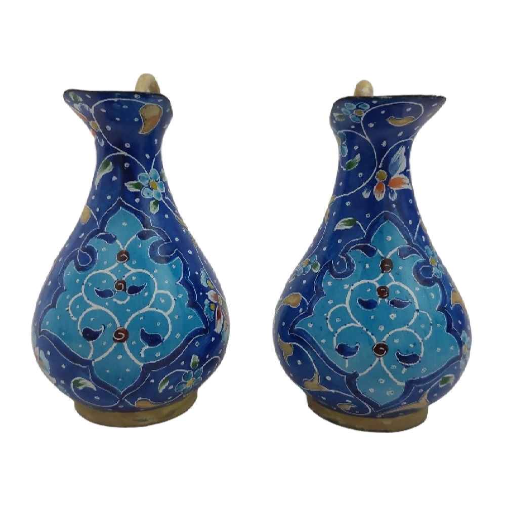 波斯米纳卡里珐琅手工装饰水壶 Yaser (2件)